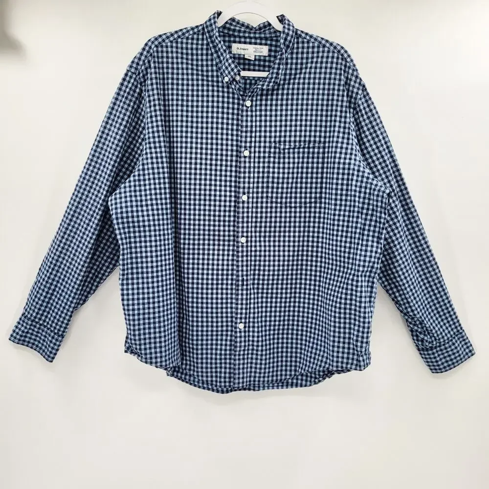 Old Navy Everyday Shirt Regular Fit Built in Flex Casual Button Down Men's XXL